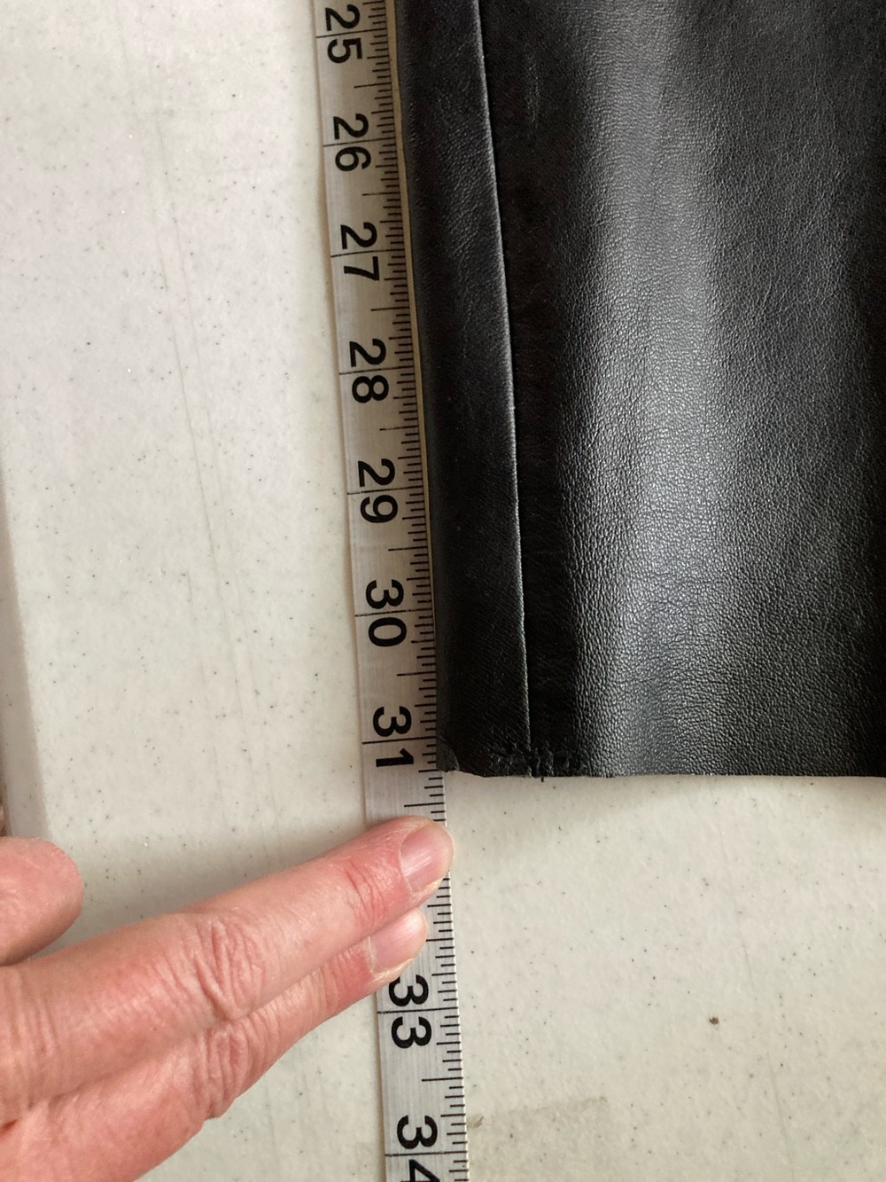 SNY Black Straight-Leg 100% Leather Pants - Picture 8 of 9